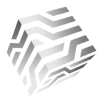 silver pixelgrit cube